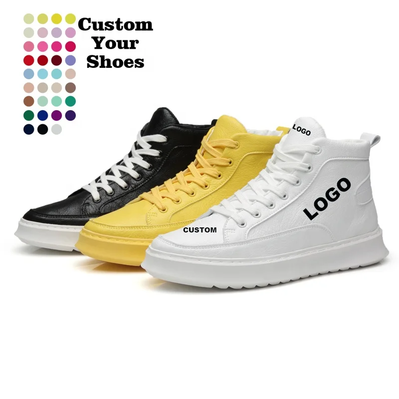 custom logo sneaker white high-top men's shoes genuine leather skateboard sneakers for fashionable jogging cheapest zapatilla
custom logo sneaker white high-top men's shoes genuine leather skateboard sneakers for fashionable jogging cheapest zapatilla