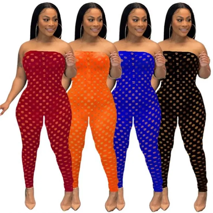 HEBE Off Shoulder Hole Design Casual Bodycon Jumpsuits 2021 Women Summer Clothes Women One Piece Jumpsuits And Rompers
HEBE Off Shoulder Hole Design Casual Bodycon Jumpsuits 2021 Women Summer Clothes Women One Piece Jumpsuits And Rompers
