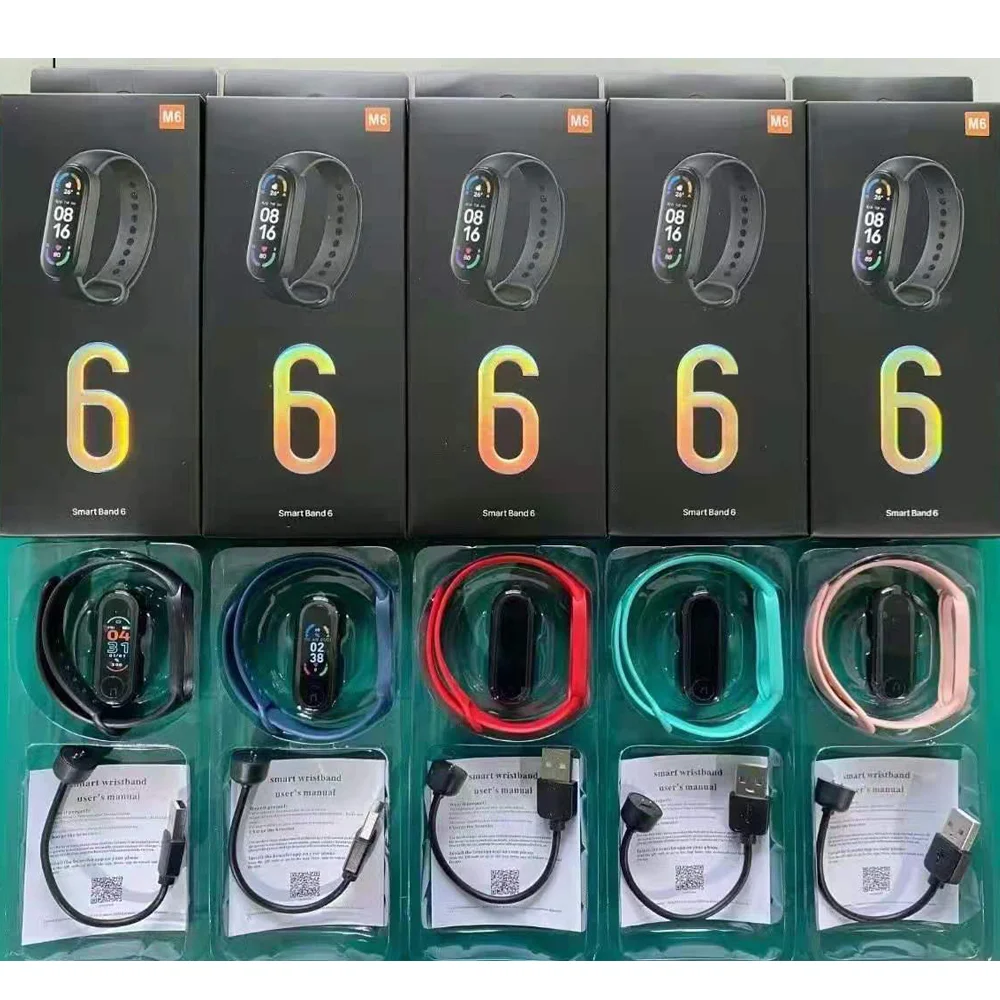 New M6 Smart Band Fitness Tracker Heart Rate Blood Pressure Monitor Color Screen M6 Smart Bracelet
New M6 Smart Band Fitness Tracker Heart Rate Blood Pressure Monitor Color Screen M6 Smart Bracelet