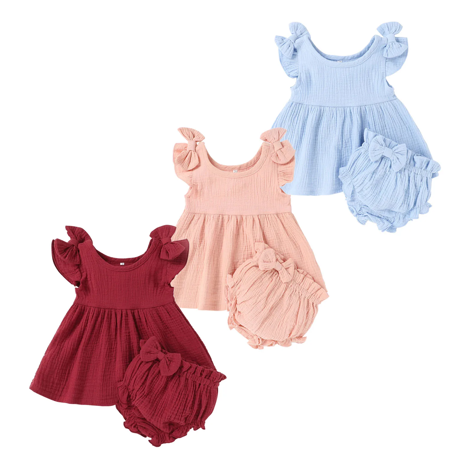 Baby Girls Rompers Clothes Pretty Style Fixed Bowknot On Shoulder And Waist Cotton Baby Basic Clothes
Baby Girls Rompers Clothes Pretty Style Fixed Bowknot On Shoulder And Waist Cotton Baby Basic Clothes