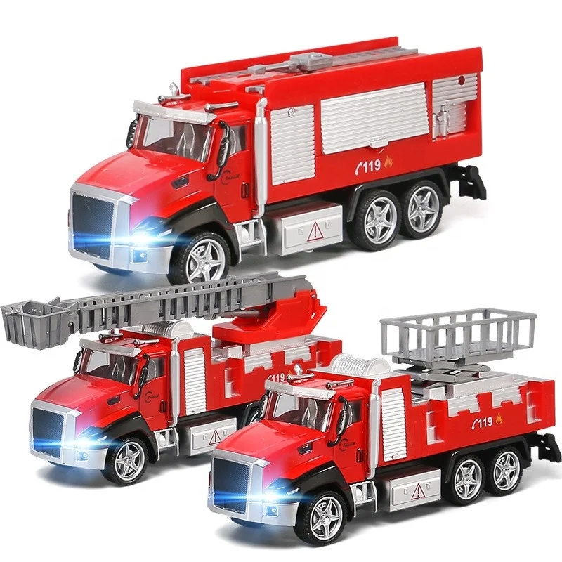 1:42 Fire Ladder Truck Model Fire Rescue Vehicle Simulation Water Cannon Cruck Alloy Car Model Sound and Light Car Toy For Kids
1:42 Fire Ladder Truck Model Fire Rescue Vehicle Simulation Water Cannon Cruck Alloy Car Model Sound and Light Car Toy For Kids