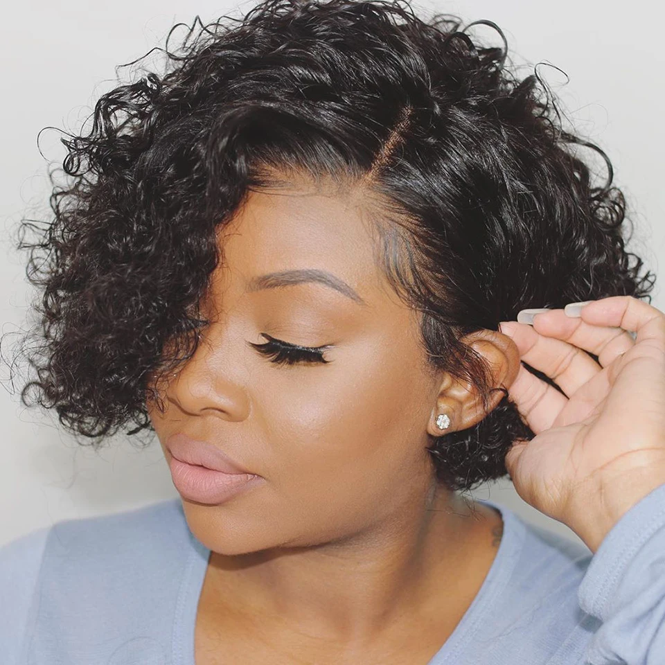Pixie Cut Curly short Wig Brazilian Curly Human Hair Wig Short Bob Wigs Remy Hair For Women 100% Human Hair
Pixie Cut Curly short Wig Brazilian Curly Human Hair Wig Short Bob Wigs Remy Hair For Women 100% Human Hair