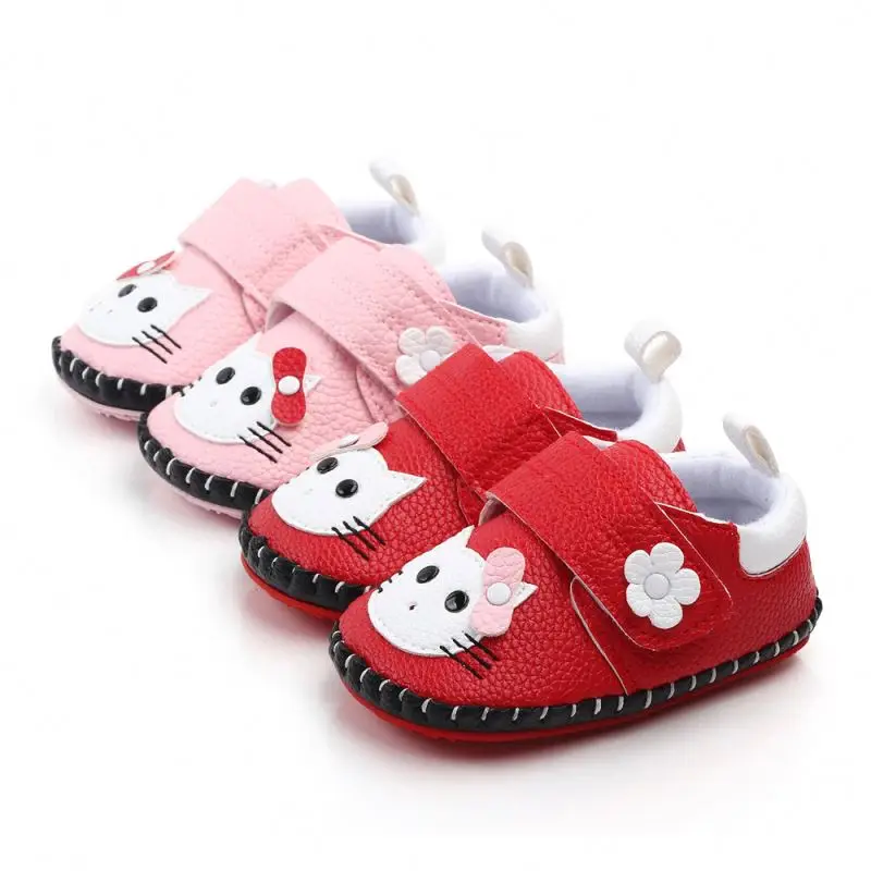 New Best selling boutique first walker cartoon cat rubber sole autumn unisex baby cute shoes, Red/pink
New Best selling boutique first walker cartoon cat rubber sole autumn unisex baby cute shoes, Red/pink