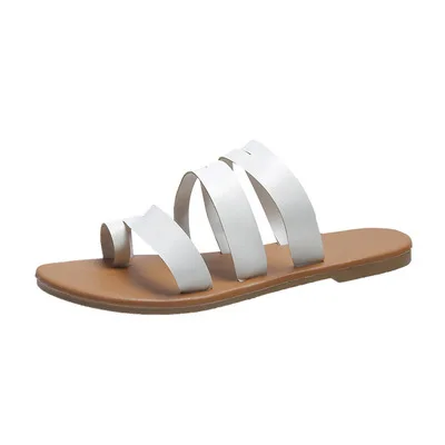 2021 beach open-toed flat sandals women's plus size one-line set toe women's sandals and slippers in stock, As picture
2021 beach open-toed flat sandals women's plus size one-line set toe women's sandals and slippers in stock, As picture