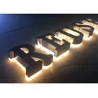 Indoor decoration supermarket ad signage shop sign signage manufacturers backlit signage 3d metal sign