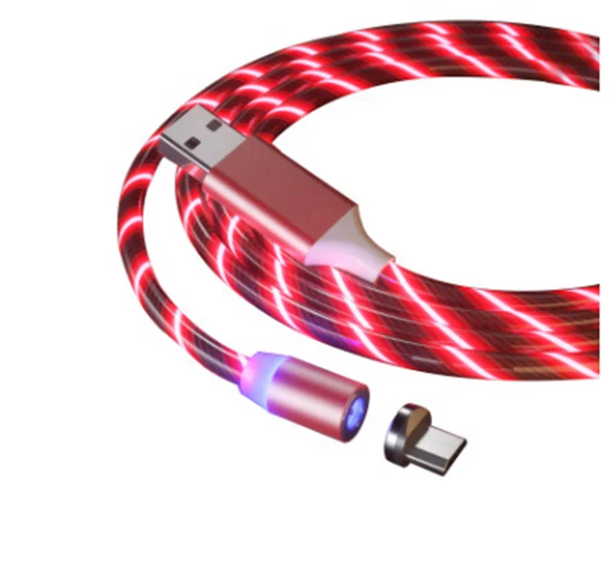 Streamer magnetic USB cable 1 line 3 head for type-C/Micro/8pin charging cable LED glare Amazon popular gift logo customization
Streamer magnetic USB cable 1 line 3 head for type-C/Micro/8pin charging cable LED glare Amazon popular gift logo customization