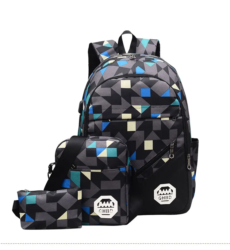 New Casual Three piece USB Business Backpack Travel 3pc set Laptop Backpack Student College Waterproof Nylon Backpack Men Women
New Casual Three piece USB Business Backpack Travel 3pc set Laptop Backpack Student College Waterproof Nylon Backpack Men Women