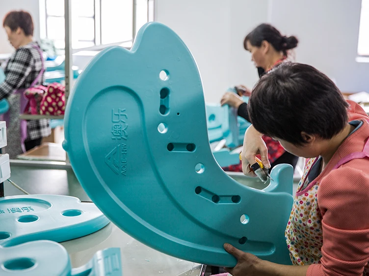 ABST Wholesale baby playground equipment play set folding plastic indoor kids slide and swing