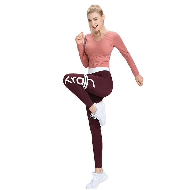 Yoga clothing women's suit running quick-drying sports T-shirt women's high waist tight yoga pants two-piece suit, Customized colors
Yoga clothing women's suit running quick-drying sports T-shirt women's high waist tight yoga pants two-piece suit, Customized colors