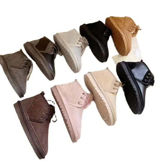 Unisex New Arrival 100% Real Fur Classic Snow Boots Waterproof Genuine Sheepskin Leather Lace Up Snow Boots Winter Shoes
Unisex New Arrival 100% Real Fur Classic Snow Boots Waterproof Genuine Sheepskin Leather Lace Up Snow Boots Winter Shoes