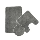 Bathroom Rug Mat 2 Pieces Microfiber Bath Mat With Anti-slip Backing