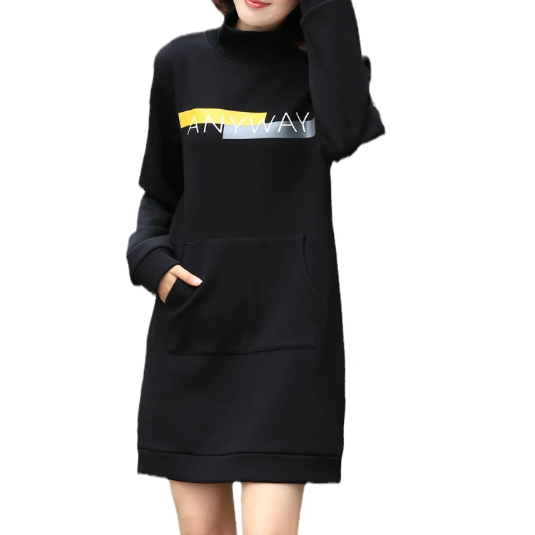 Winter High Collar Warm Thickened Long Fleece Contrast Color Long Tube Woman Dresses Ladies Dress Casual, Picture color
Winter High Collar Warm Thickened Long Fleece Contrast Color Long Tube Woman Dresses Ladies Dress Casual, Picture color