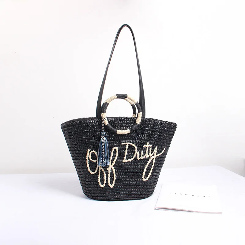 2022 Unique Straw Bags Fashion Low Price Handmade Women Black Color Straw Tassel Tote Bags
2022 Unique Straw Bags Fashion Low Price Handmade Women Black Color Straw Tassel Tote Bags