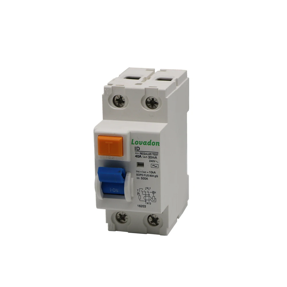 Free Sample Protection Device RCCB 2P RCD Residual Current Circuit Interrupter