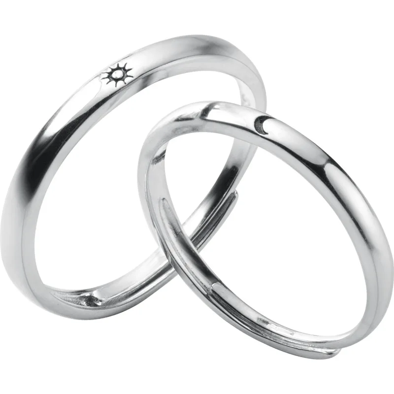 Latest Couple Finger Jewelry 925 Sterling Silver Rings Sun Moon Wedding Band Couple Rings For Lovers
Latest Couple Finger Jewelry 925 Sterling Silver Rings Sun Moon Wedding Band Couple Rings For Lovers