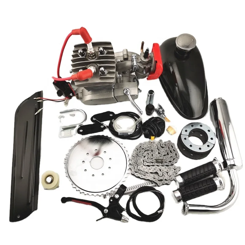 Hot selling double spark plug 2 stroke bicycle engine kit LD80 90CC 100CC for gas motorized bike, Sliver ,black
Hot selling double spark plug 2 stroke bicycle engine kit LD80 90CC 100CC for gas motorized bike, Sliver ,black