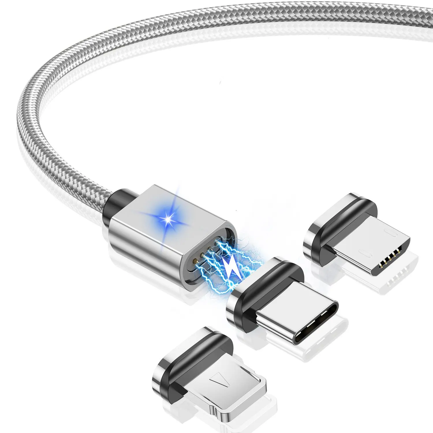 Custom logo 3 plug 3 in 1 Magnetic Fast Charging Micro Usb Cable Type C Usb C Phone Data Cable charger for Android IOS, Black, red, blue, silver and gold
Custom logo 3 plug 3 in 1 Magnetic Fast Charging Micro Usb Cable Type C Usb C Phone Data Cable charger for Android IOS, Black, red, blue, silver and gold