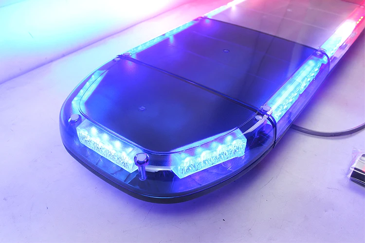 oem工厂警察红蓝12v车用led遮阳板lightbar频闪闪烁紧急警告灯条