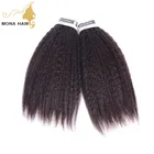 Top selling yaki straight 100 human hair thick hair virgin indian hair raw unprocessed