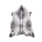 2019 latest modern design faux fur animal pattern living room 3d car carpet
