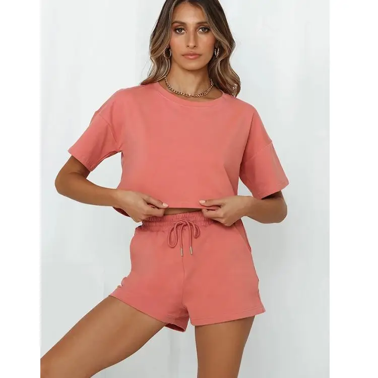 PEARL Summer Casual Short Sleeve Solid Color Drawstring Womens Two Piece Set 2021 2 Piece Set Women
PEARL Summer Casual Short Sleeve Solid Color Drawstring Womens Two Piece Set 2021 2 Piece Set Women