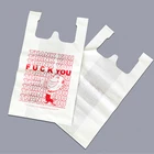 Custom Plastic T Shirt Bags Easy Open System Shopping Bag