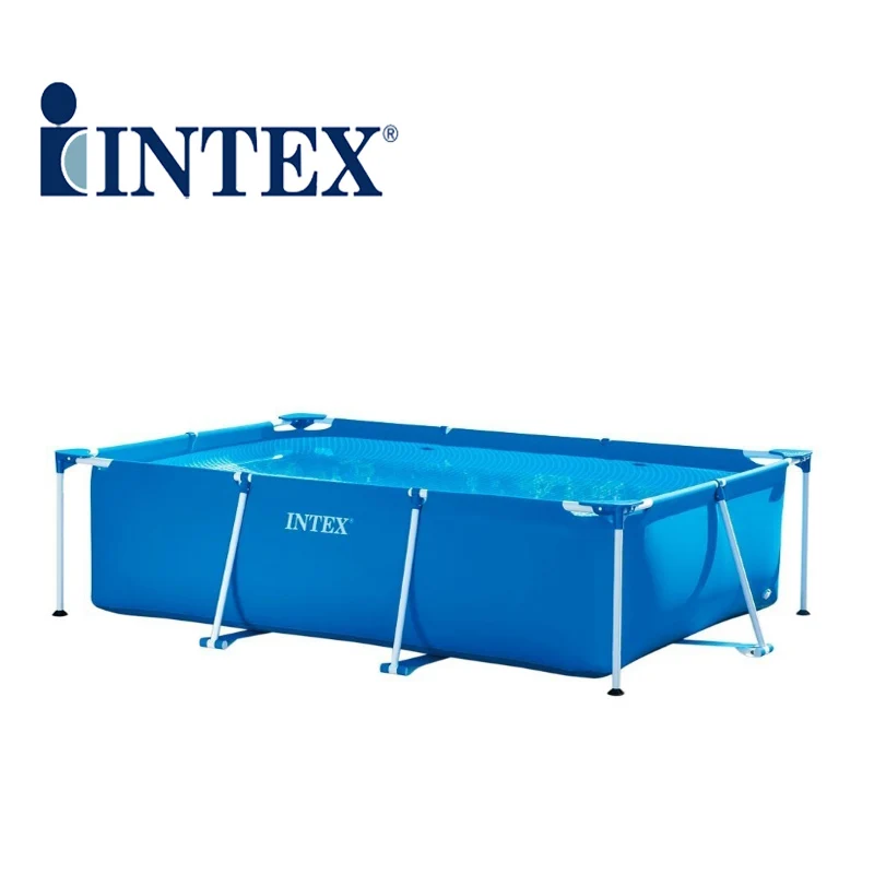 INTEX 28270 Rectangular Steel Matel Frame Pool Large Swimming Pool 220cmx 150cmx60cm 
INTEX 28270 Rectangular Steel Matel Frame Pool Large Swimming Pool 220cmx 150cmx60cm