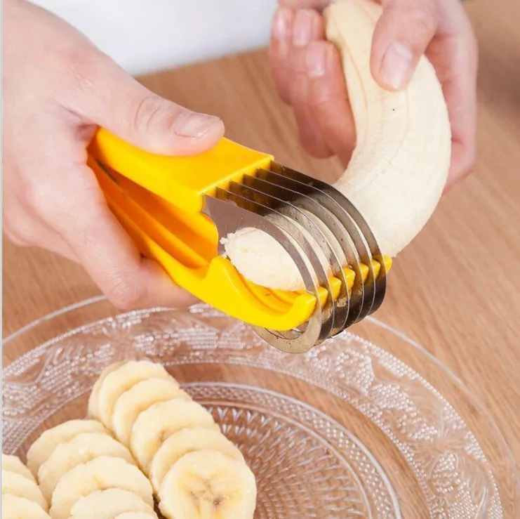 MZL Stainless Steel Fruit Divider Creative Fruit Cut Banana Slicer Kitchen Tools For Cut Fruit
MZL Stainless Steel Fruit Divider Creative Fruit Cut Banana Slicer Kitchen Tools For Cut Fruit