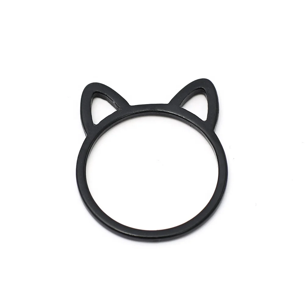 Hollow Out Cat Ears Rings For Women Fashion Jewelry Statement Animal Plated Black Gold Rings Silver Color Cat
Hollow Out Cat Ears Rings For Women Fashion Jewelry Statement Animal Plated Black Gold Rings Silver Color Cat