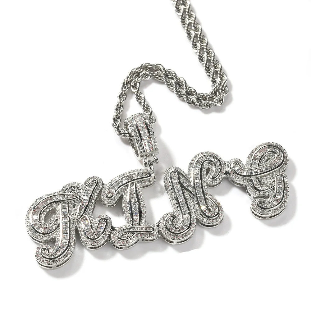 Name Pendant Necklace, Iced Out Diamond Custom Name Gold Plated Necklace, Gold silver rose gold
Name Pendant Necklace, Iced Out Diamond Custom Name Gold Plated Necklace, Gold silver rose gold