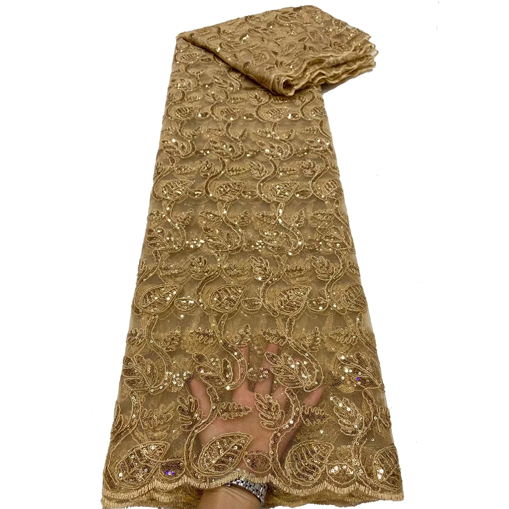 High Quality Embroidery French New Design Sequins Net Lace Fabrics Beautiful Party Dress Sequins Lace Fabric
High Quality Embroidery French New Design Sequins Net Lace Fabrics Beautiful Party Dress Sequins Lace Fabric