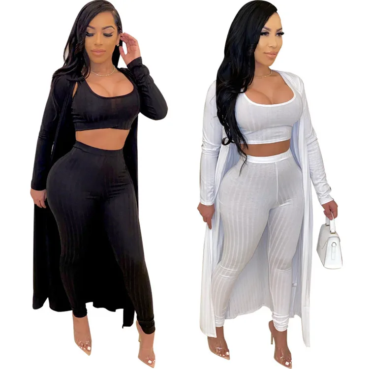 Ribbed Coat Crop Top High Waist Pants Plus Size 3 Piece Set Solid Color Three Piece Set Women Clothing Clubwear 3 piece set
Ribbed Coat Crop Top High Waist Pants Plus Size 3 Piece Set Solid Color Three Piece Set Women Clothing Clubwear 3 piece set