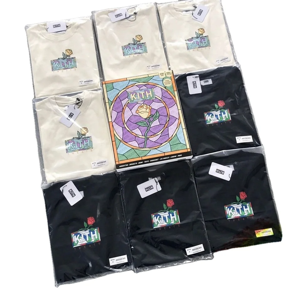 2021 New Flowers Box Logo Kith T-shirt Men WomenT Shirt Heavy Fabric Summer Style Tops Tee Short Sleeve shirts, Picture shows
2021 New Flowers Box Logo Kith T-shirt Men WomenT Shirt Heavy Fabric Summer Style Tops Tee Short Sleeve shirts, Picture shows
