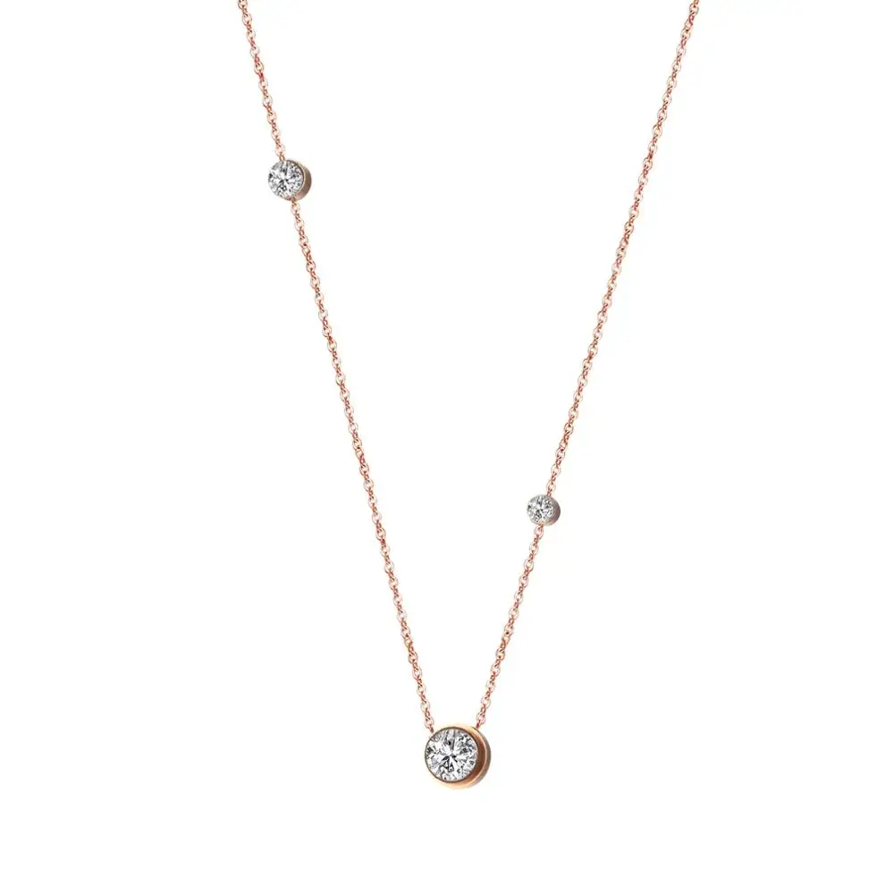 Loftily Simple Design Mini Rhinestone Diamond Charm Stainless Custom Steel Necklace, Picture shows
Loftily Simple Design Mini Rhinestone Diamond Charm Stainless Custom Steel Necklace, Picture shows