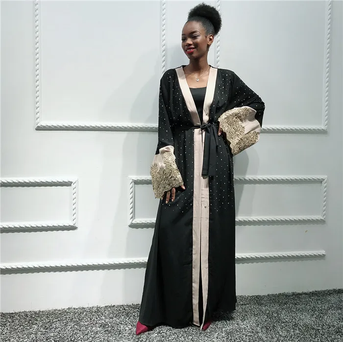 New arrival black abaya with stone fashion muslim women daily wear elegant long dress
New arrival black abaya with stone fashion muslim women daily wear elegant long dress