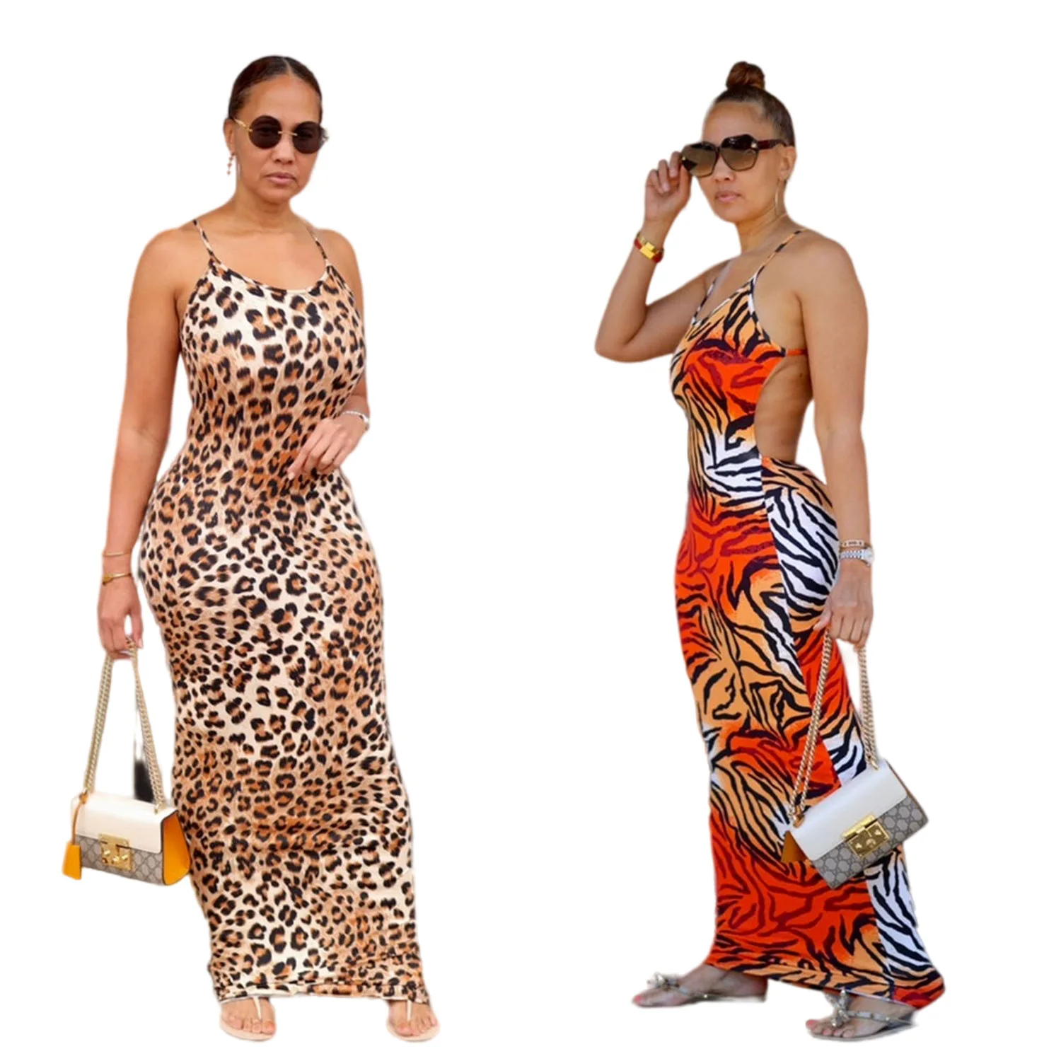 2022 New Arrivals Fashion Women Casual Neck Drawstring Backless Sleeveless Slim Leopard Print Maxi Dress, Picture show
2022 New Arrivals Fashion Women Casual Neck Drawstring Backless Sleeveless Slim Leopard Print Maxi Dress, Picture show