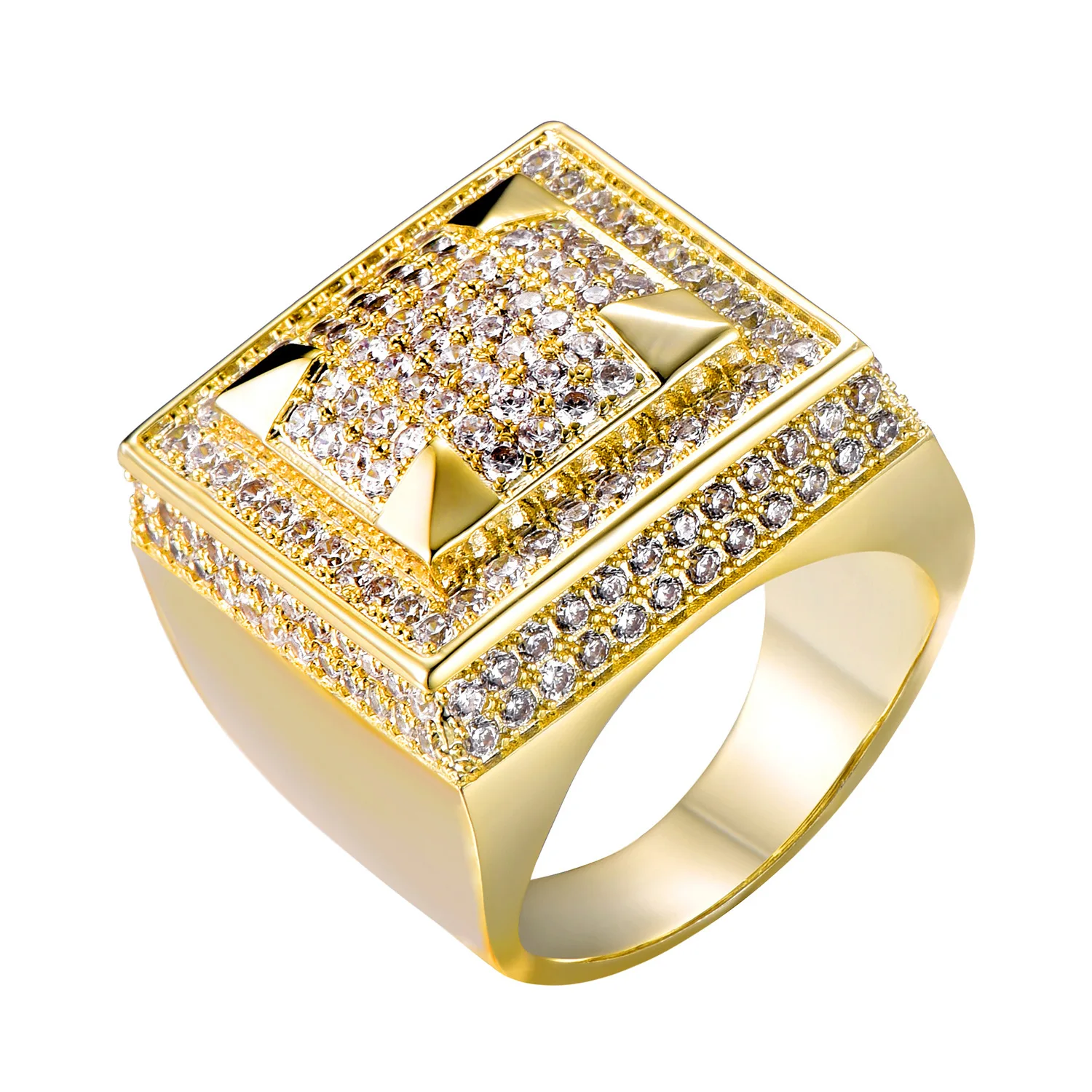 Weihao Micro Pave Yellow Gold Plated Cut Gemstone CZ Jewelry 925 Sterling Silver Mens Ring for man iced out jewelry, As picture show
Weihao Micro Pave Yellow Gold Plated Cut Gemstone CZ Jewelry 925 Sterling Silver Mens Ring for man iced out jewelry, As picture show