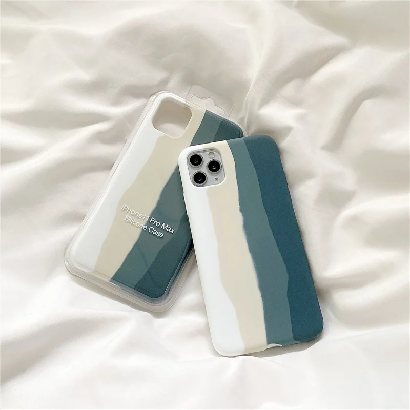silicone mobile phone case for iphone 11/12 pro max case Hot selling rainbow pattern with microfiber lining full body stylish
silicone mobile phone case for iphone 11/12 pro max case Hot selling rainbow pattern with microfiber lining full body stylish