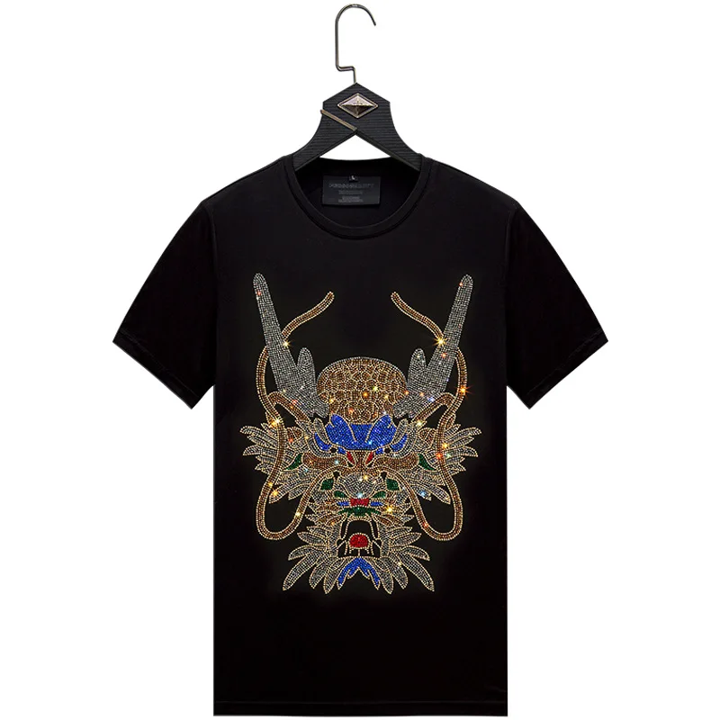 wholesale custom cartoon casual men short sleeves designs Chinese style dragon rhinestone t-shirt
wholesale custom cartoon casual men short sleeves designs Chinese style dragon rhinestone t-shirt