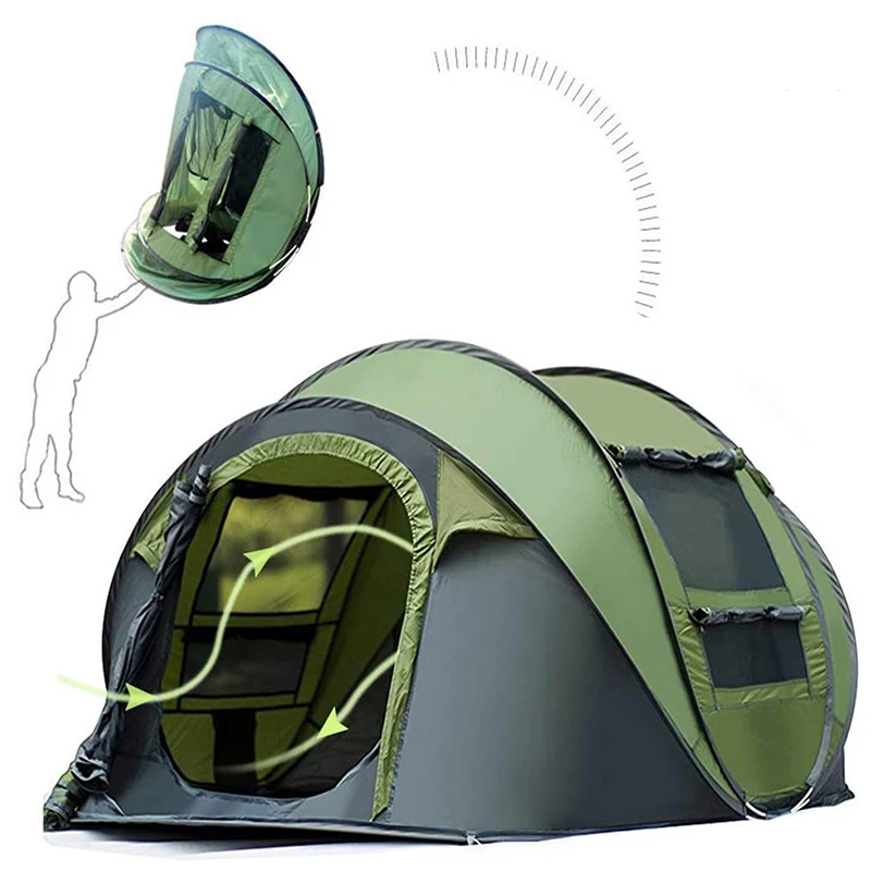 4 Person Automatic Pop Up Camping Outdoor Tent, Automatic Outdoor Pop-up Waterproof Camping Tents
4 Person Automatic Pop Up Camping Outdoor Tent, Automatic Outdoor Pop-up Waterproof Camping Tents