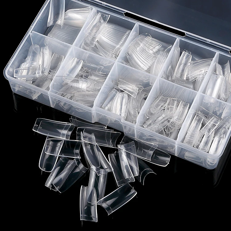 Facroty Direct Sale Acrylic French Half Cover 500pcs Xxl C Curve Nail Tips Straight Tip Nail U-shape Artificial Nails
Facroty Direct Sale Acrylic French Half Cover 500pcs Xxl C Curve Nail Tips Straight Tip Nail U-shape Artificial Nails