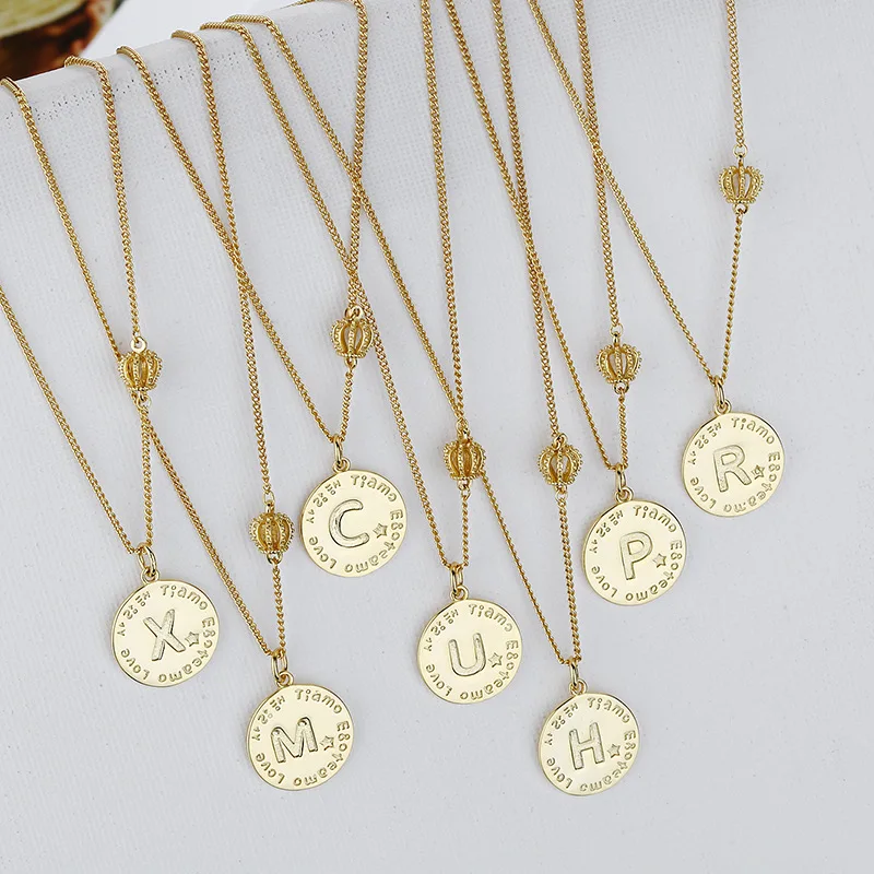 Fashion 18K Gold Plated 26 Letter Initial Coin Pendant Necklace For Women 925 Sterling Silver Vintage silver Necklace Jewelry, Vintage silver,gold
Fashion 18K Gold Plated 26 Letter Initial Coin Pendant Necklace For Women 925 Sterling Silver Vintage silver Necklace Jewelry, Vintage silver,gold