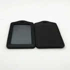 High quality Horizontal Genuine Leather ID Badge Holder Business ID Card Holder for Office,School,Events