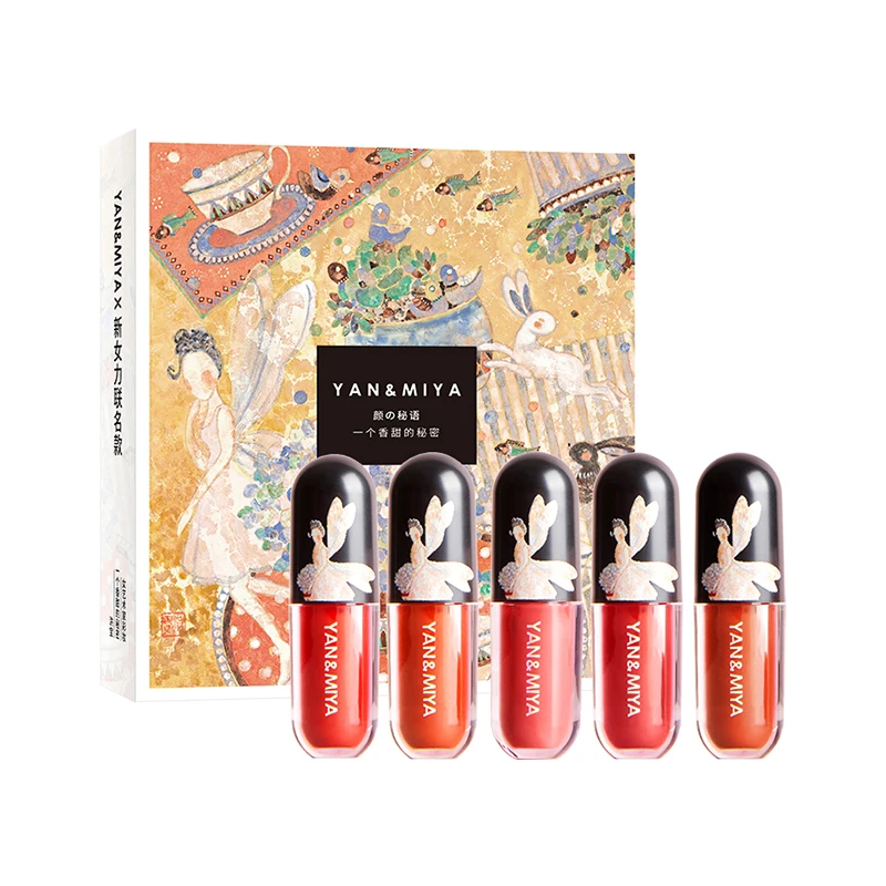 HOT SALE factory wholesale 5 pcs different color lip gloss set long lasting waterproof velvet matte liquid lipstick set
HOT SALE factory wholesale 5 pcs different color lip gloss set long lasting waterproof velvet matte liquid lipstick set