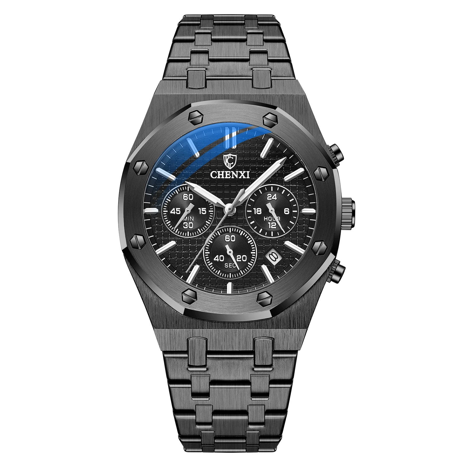 Popular Brand Design High Quality Stainless Steel Strap Plating Luxury Black Quartz Watches Men Wrist, 4 colors
Popular Brand Design High Quality Stainless Steel Strap Plating Luxury Black Quartz Watches Men Wrist, 4 colors