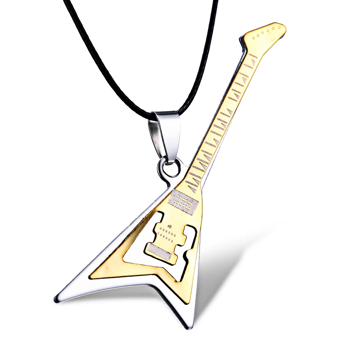 Hollow Geometric Rock Guitar Necklace For Men Fashion Stainless Steel Pendant Long Chain Necklace Jewelry
Hollow Geometric Rock Guitar Necklace For Men Fashion Stainless Steel Pendant Long Chain Necklace Jewelry