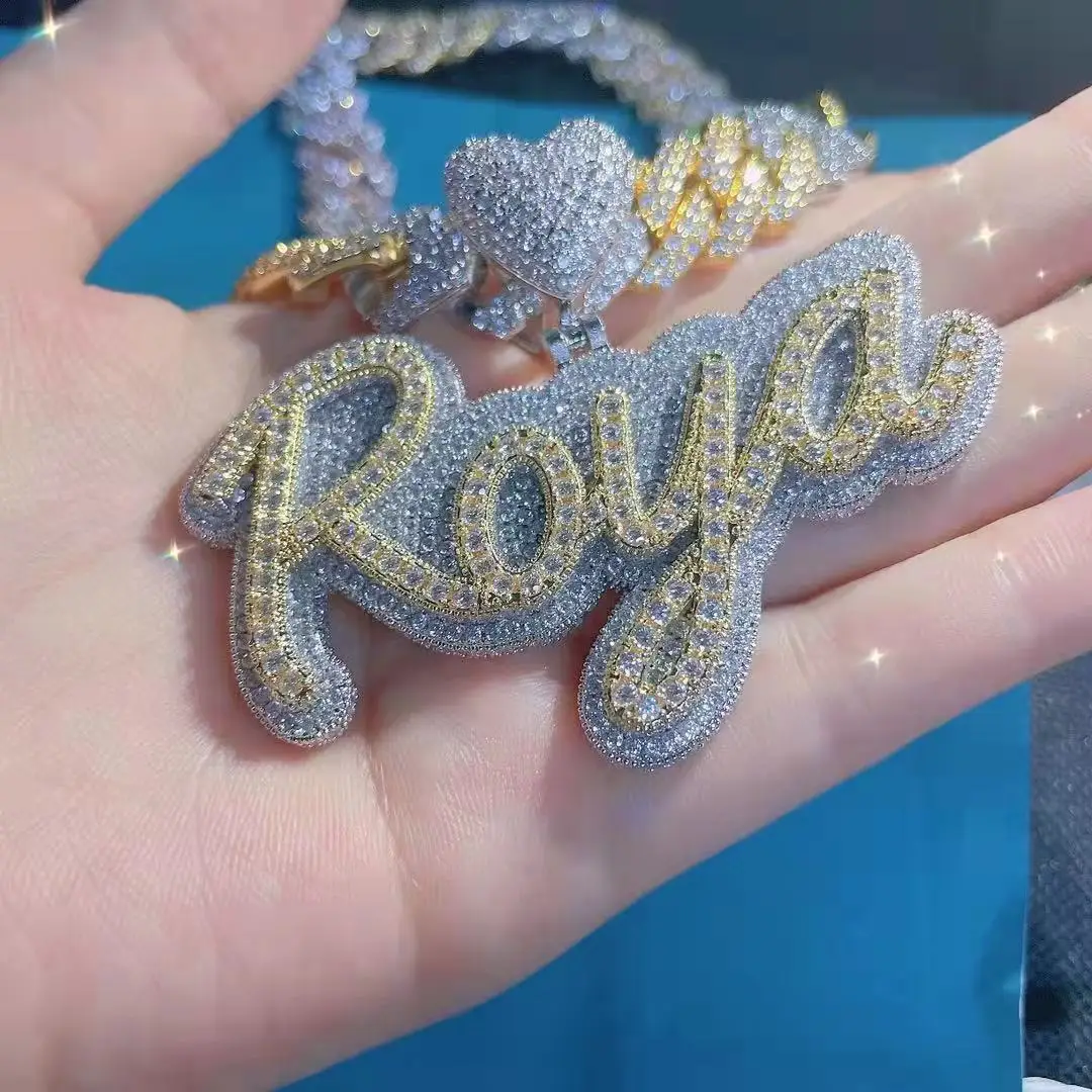 Hip Hop Necklace Full Rhinestone Diamond Capital Two-color CZ Love Button Baguette Iced Out Zircon Custom Letter Name Necklace
Hip Hop Necklace Full Rhinestone Diamond Capital Two-color CZ Love Button Baguette Iced Out Zircon Custom Letter Name Necklace