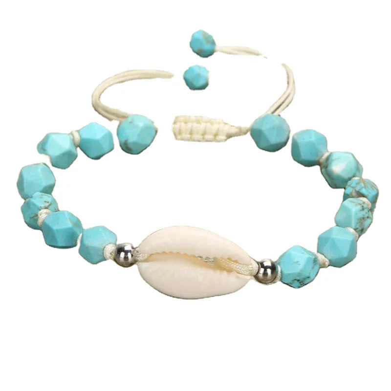 New hot sale marine style natural shell bracelet natural turquoise bracelet hand-woven natural stone bracelet, Picture shows
New hot sale marine style natural shell bracelet natural turquoise bracelet hand-woven natural stone bracelet, Picture shows