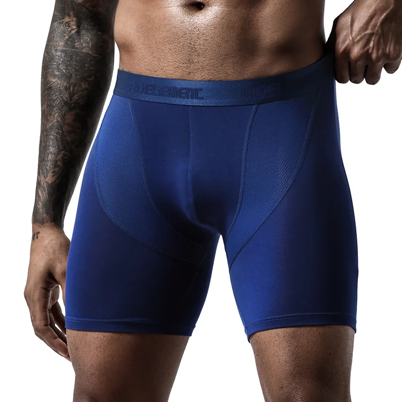 Sports Running Anti-wear Ice Silk Mesh Men's Underwear Modal Long Large Boxer Briefs Mens Underwear, 4 colors
Sports Running Anti-wear Ice Silk Mesh Men's Underwear Modal Long Large Boxer Briefs Mens Underwear, 4 colors