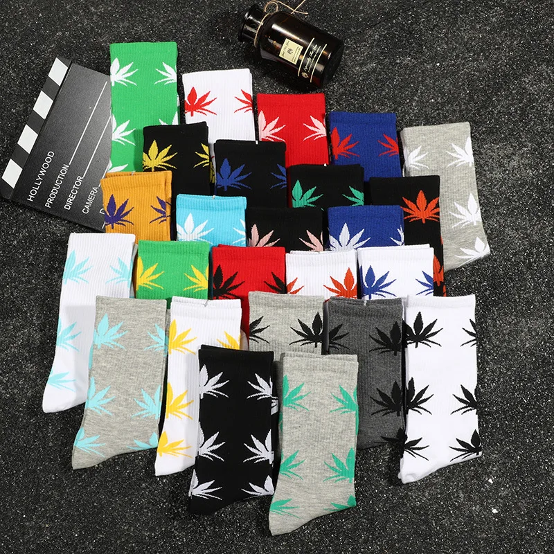2019 Hot Sale Men Cotton Sports Maple Leaf Hip hop Socks For Wholesale Unisex Couple Weed Casual Socks, Customize
2019 Hot Sale Men Cotton Sports Maple Leaf Hip hop Socks For Wholesale Unisex Couple Weed Casual Socks, Customize